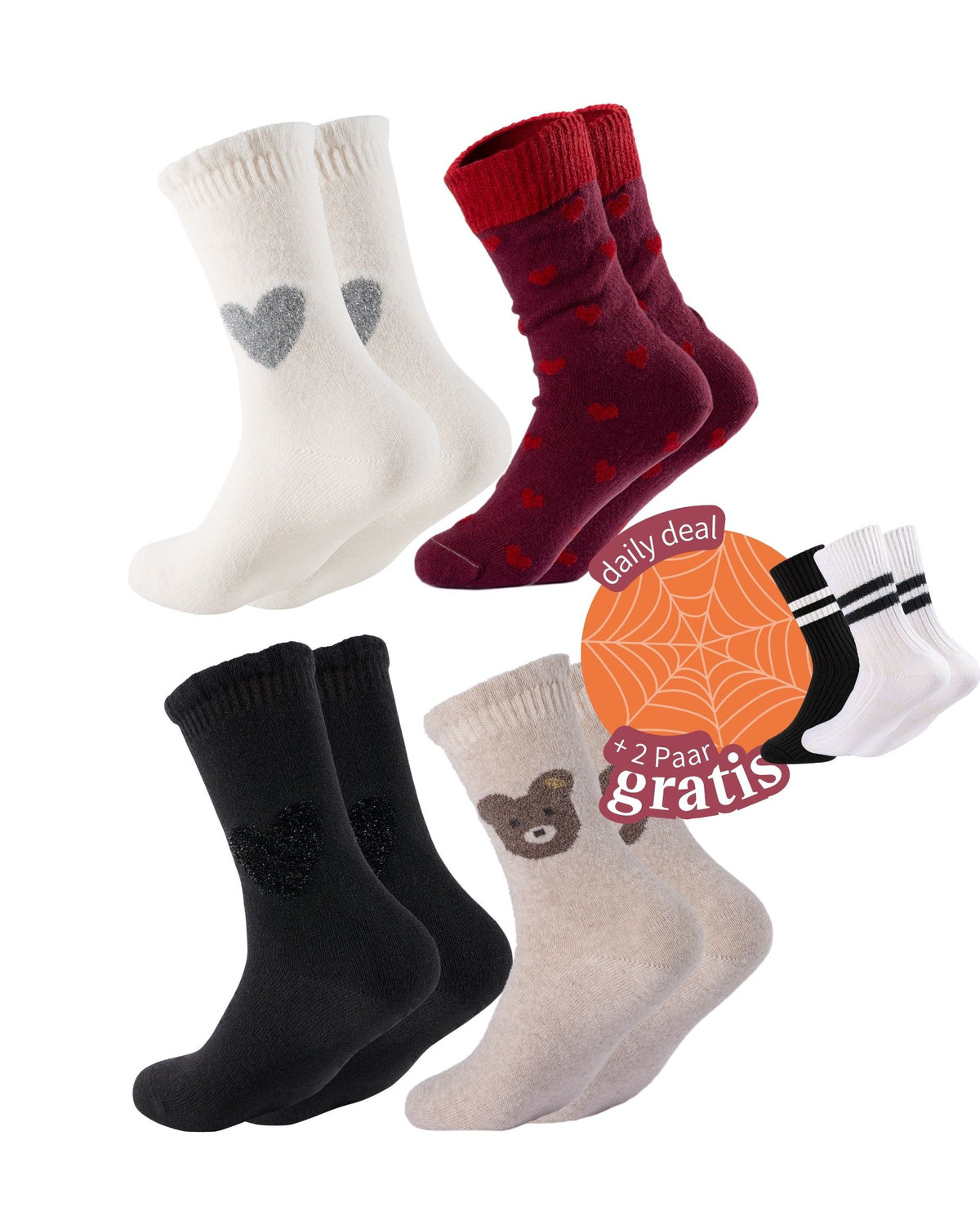 Cashmere Elegance Set | Limited Edition | 4+2 GRATIS Paar