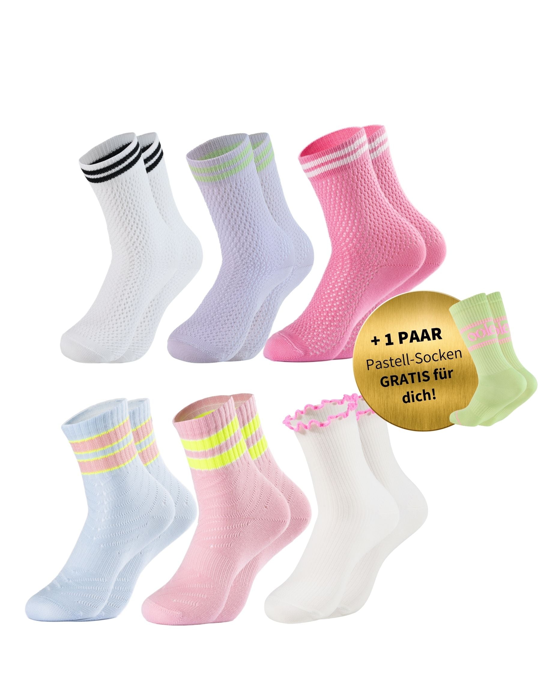 Sommer Set | Kurzsocken Bestseller | 6+1 GRATIS Paar
