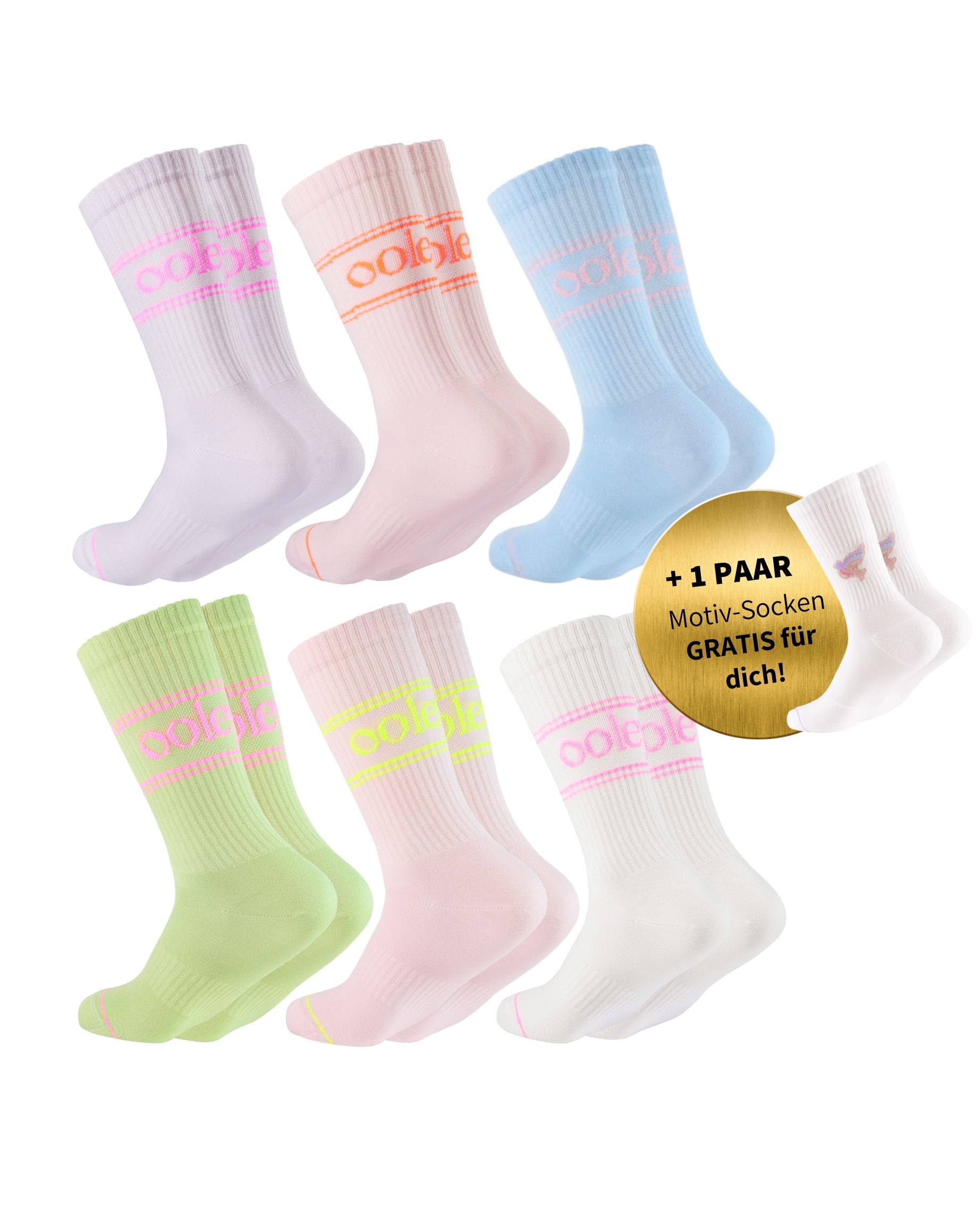 Pastel Style Set | Klassische Länge | 6+1 GRATIS Paar