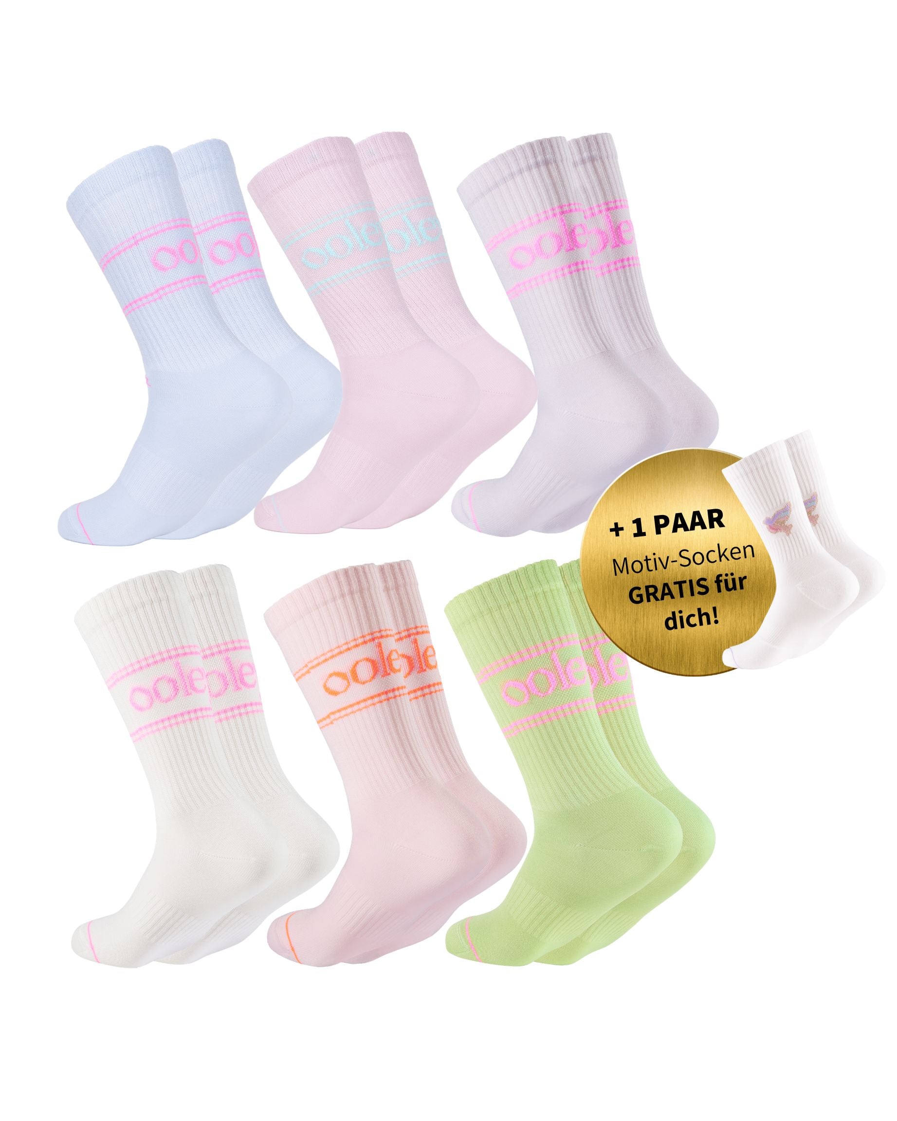 Pastel Style Set | Klassische Länge | 6+1 GRATIS Paar