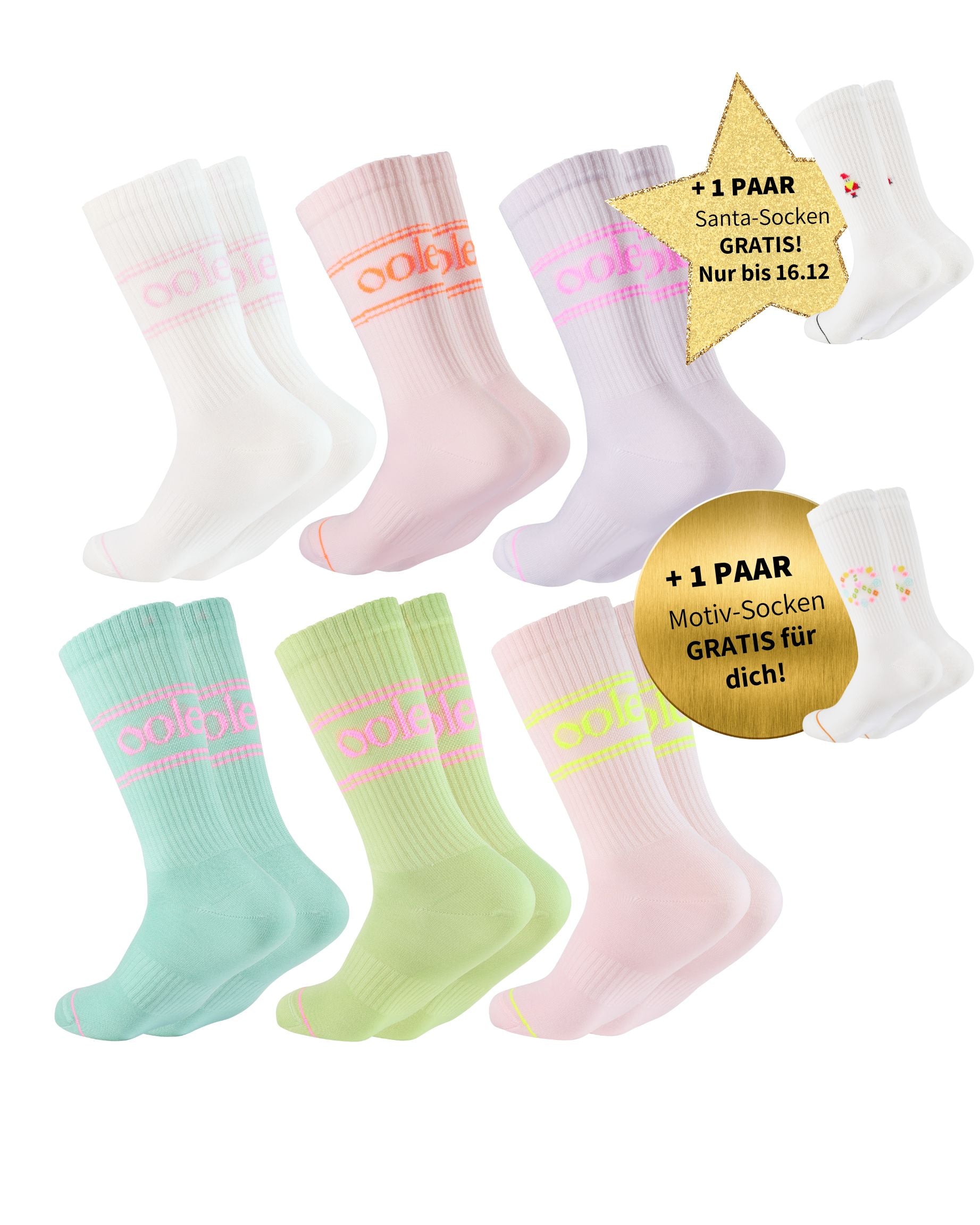 Pastel Style Set | Klassische Länge | 6+1 GRATIS Paar