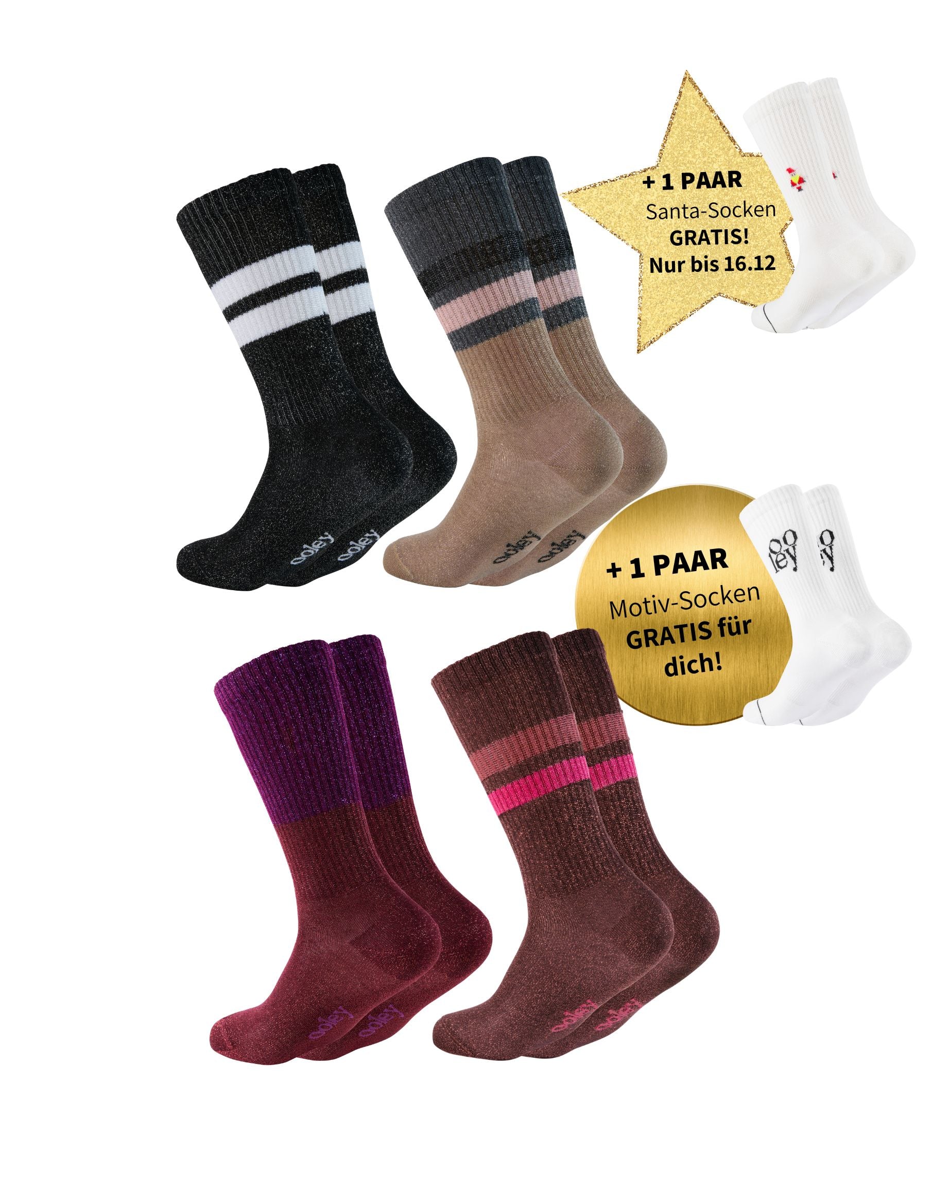 Electra Lungo Set | Glitzer-Favorites | 4+1 GRATIS Paar