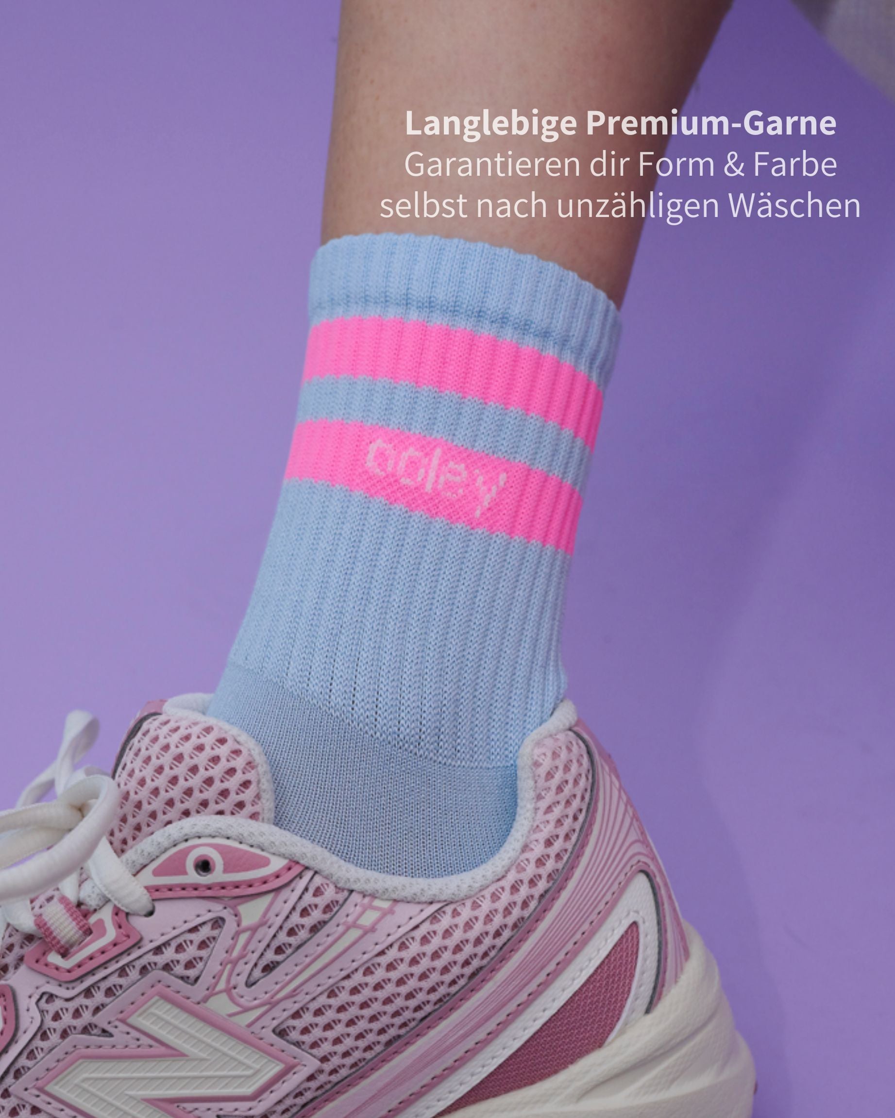 Oster Pastel Style Set | Mittelhoher Schaft | 6+1 GRATIS Paar