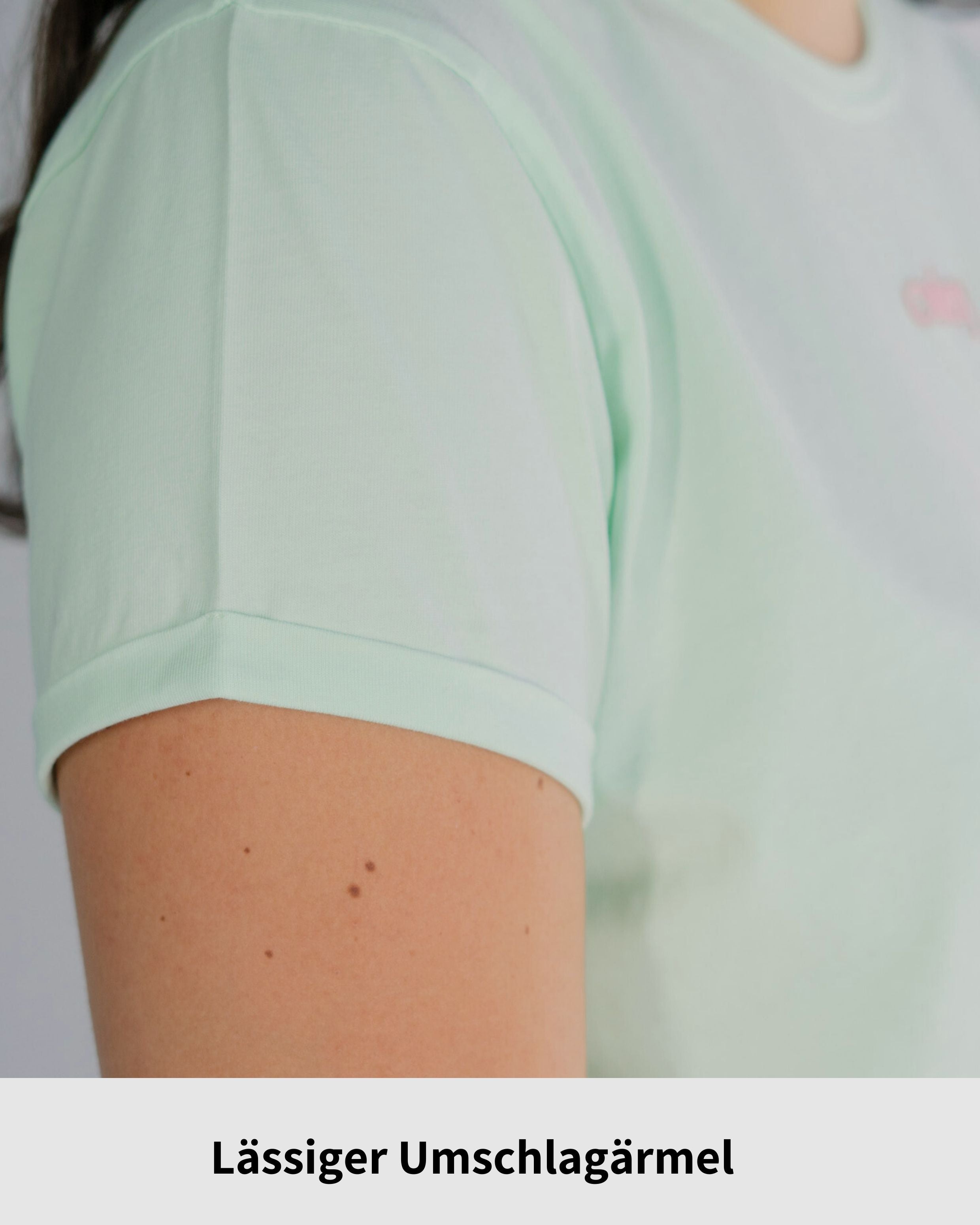 Logo Shirt by ooley (women) - Soft Mint