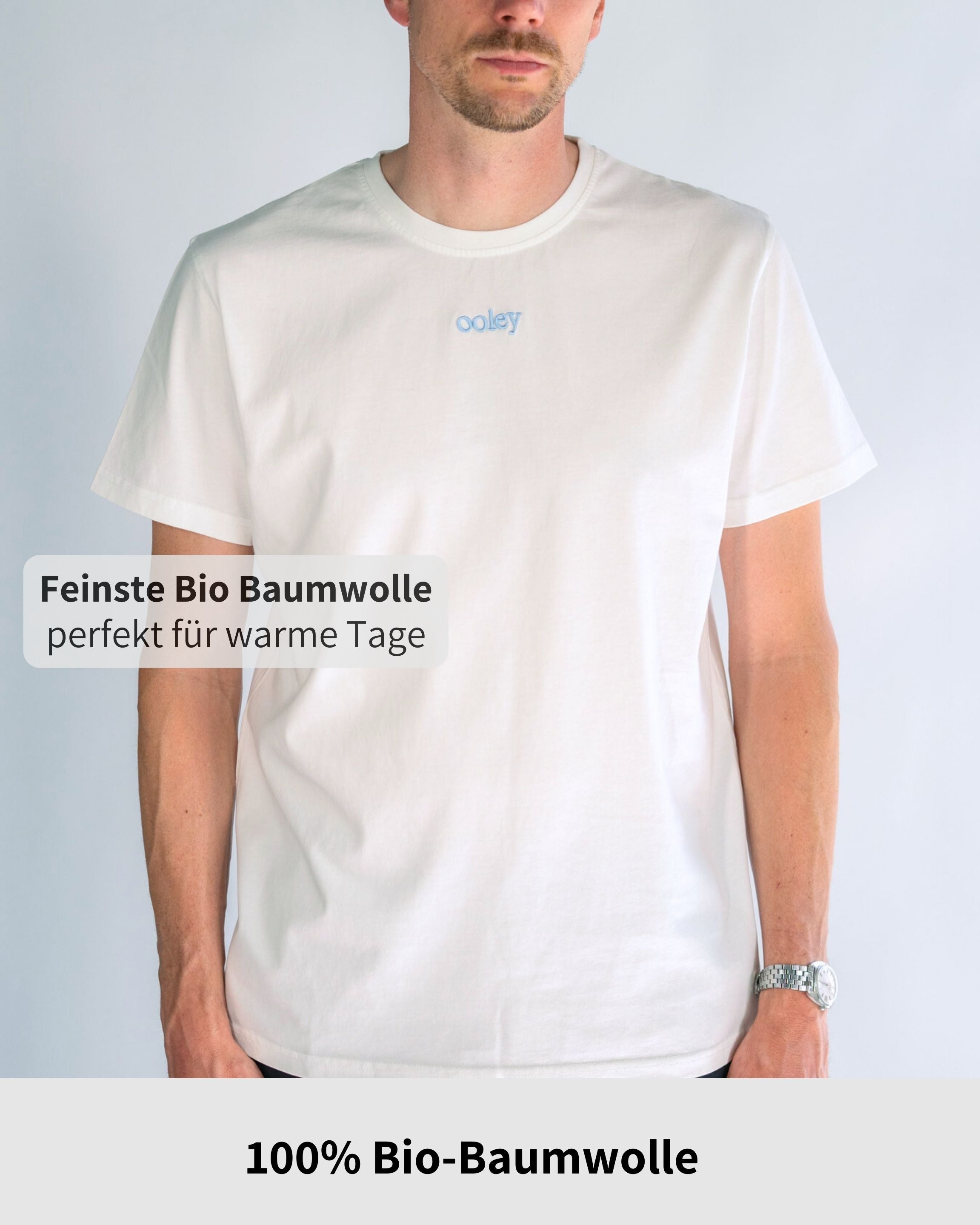 Logo Shirt by ooley (men) - White Caribbean