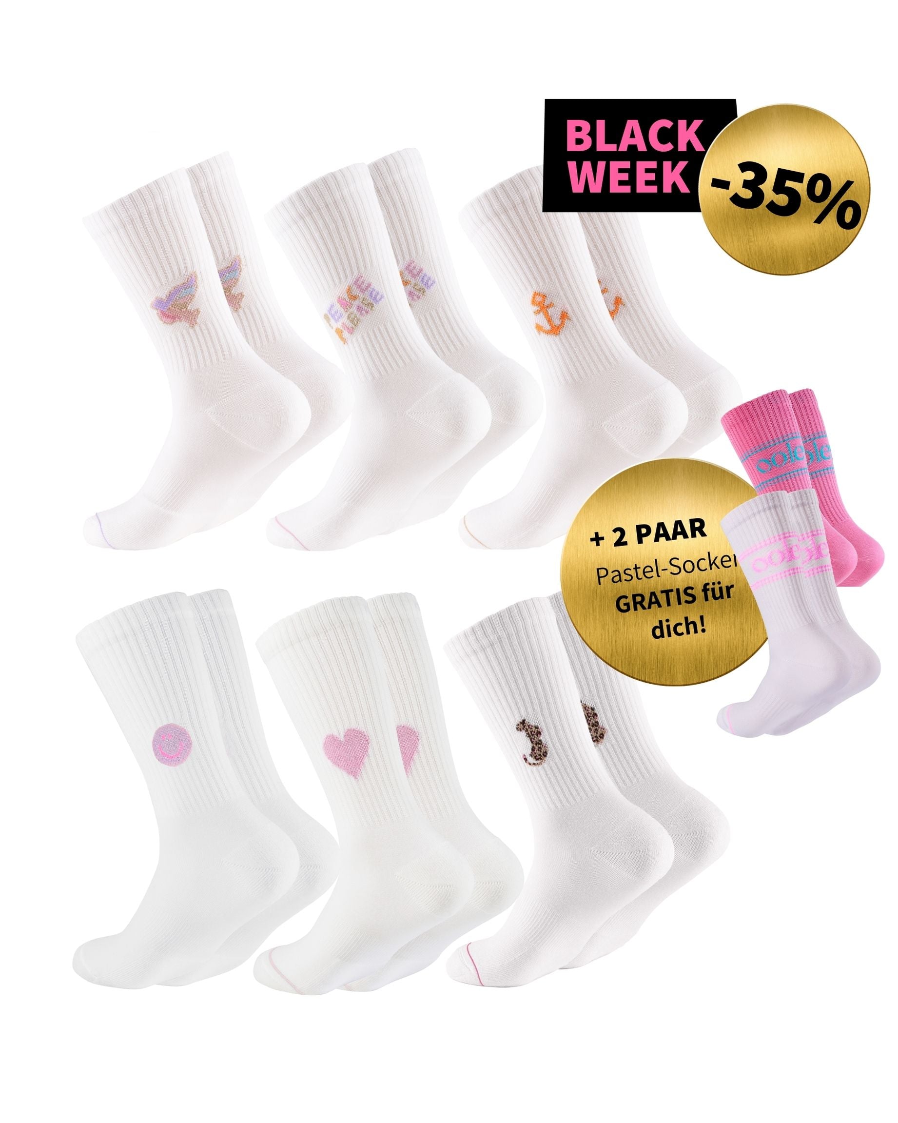 Icon Style Set | Glitzer Highlights | 6+2 GRATIS Paar