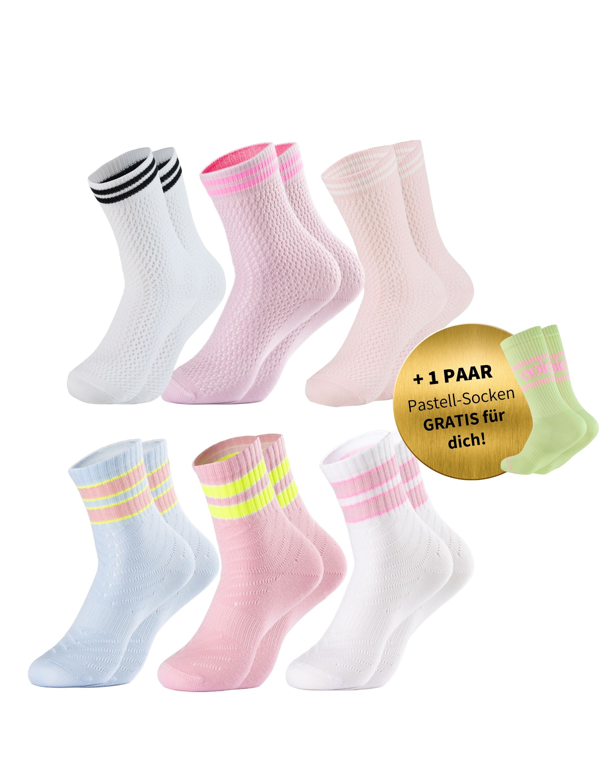 Sommer Set | Kurzsocken Bestseller | 6+1 GRATIS Paar