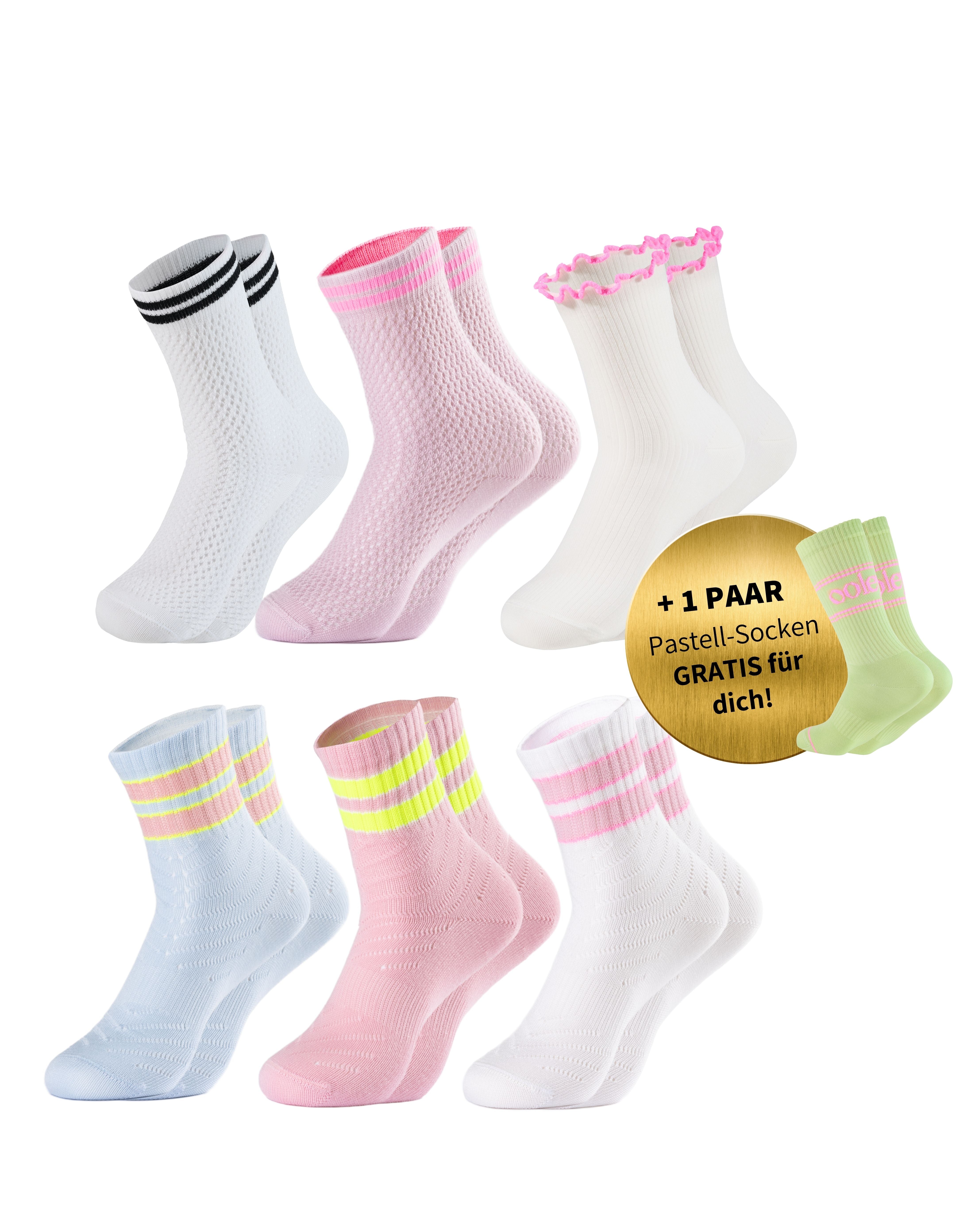 Sommer Set | Kurzsocken Bestseller | 6+1 GRATIS Paar