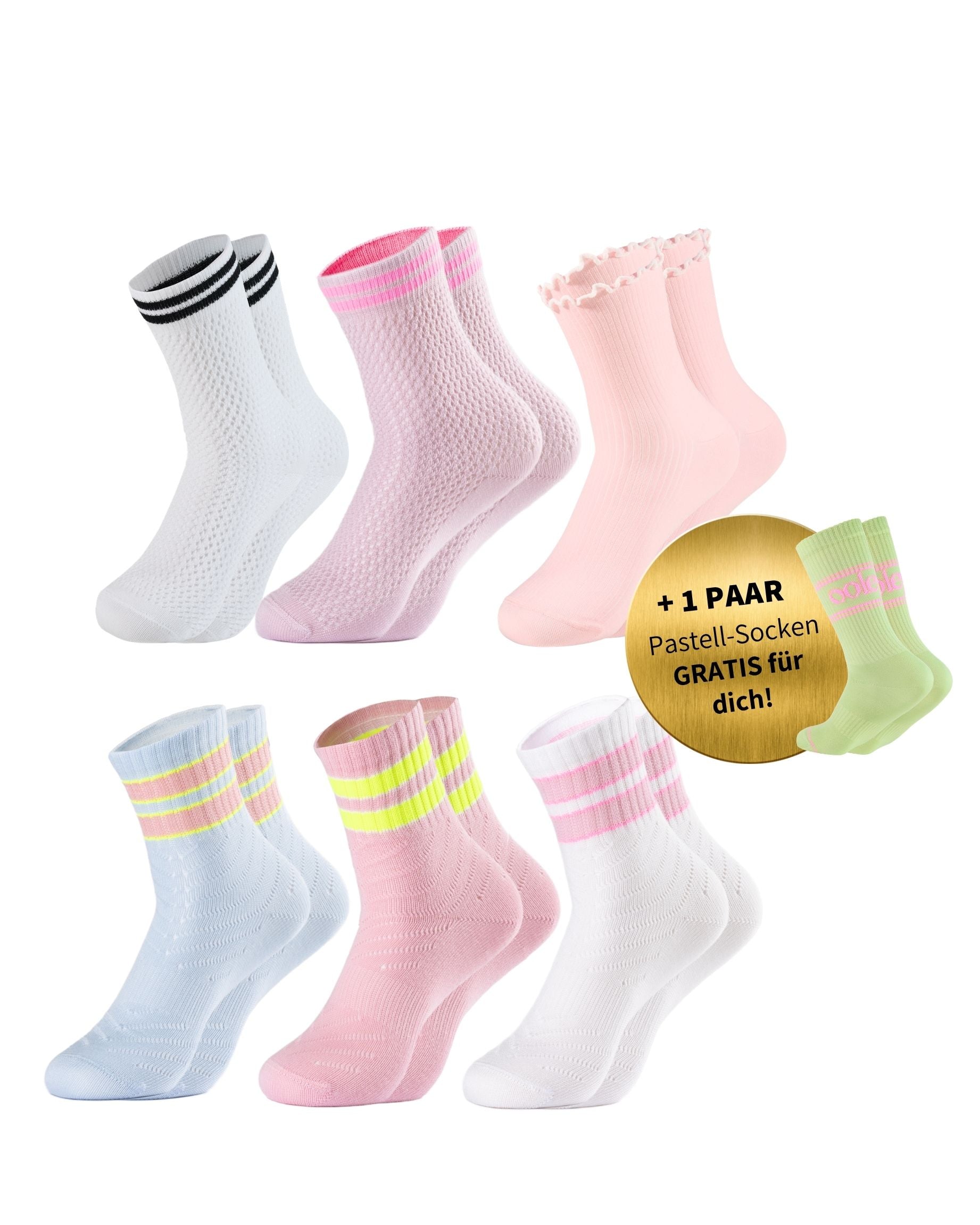 Sommer Set | Kurzsocken Bestseller | 6+1 GRATIS Paar
