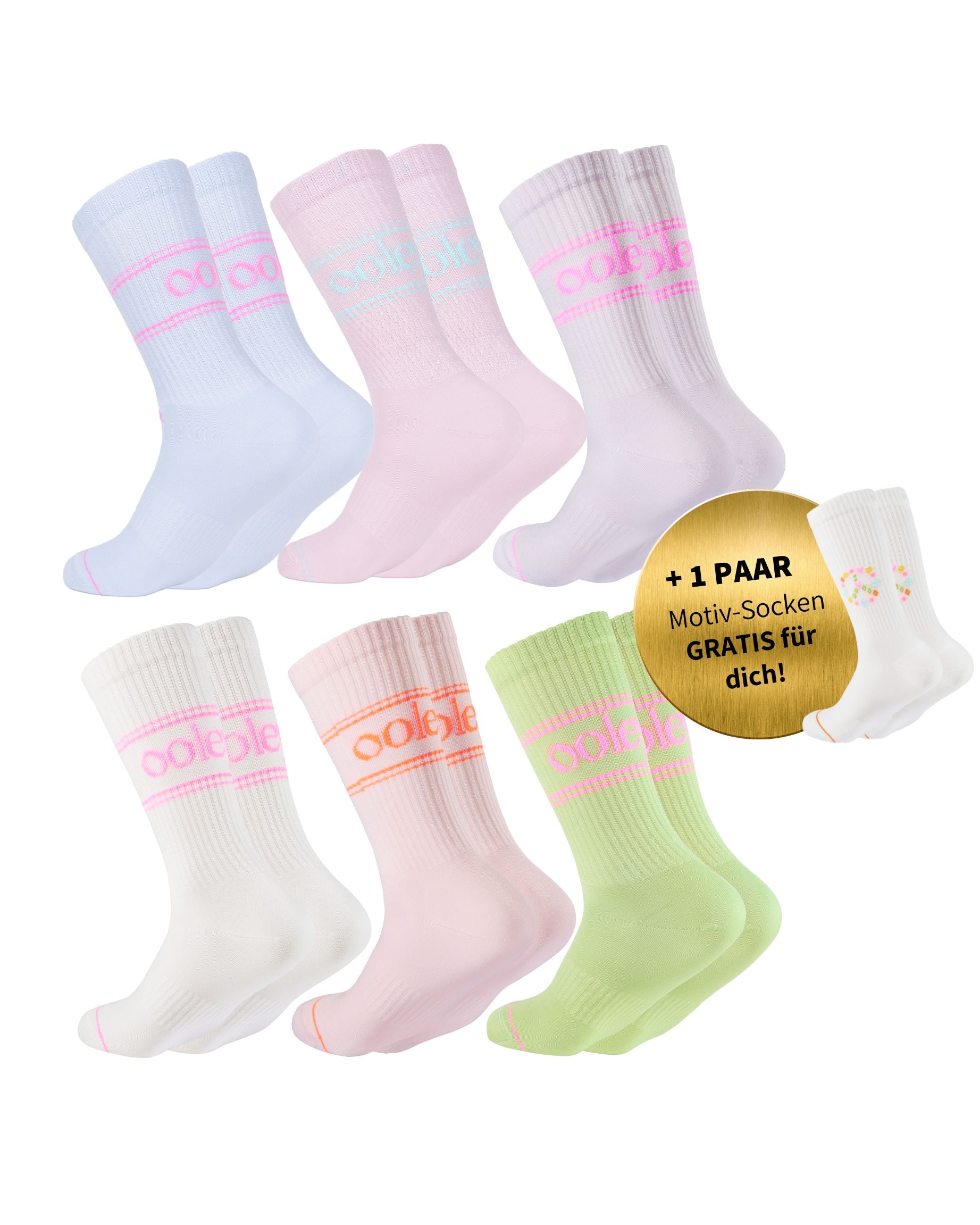 Pastel Style Set | Klassische Länge | 6+1 GRATIS Paar