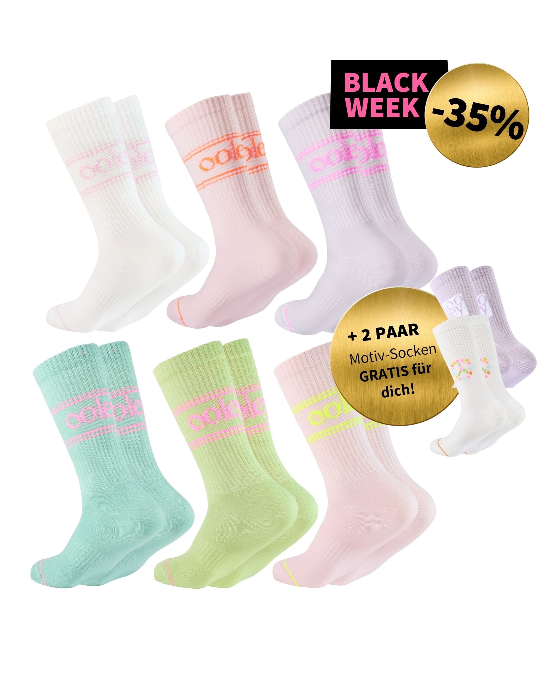 Pastel Style Set | Klassische Länge | 6+2 GRATIS Paar