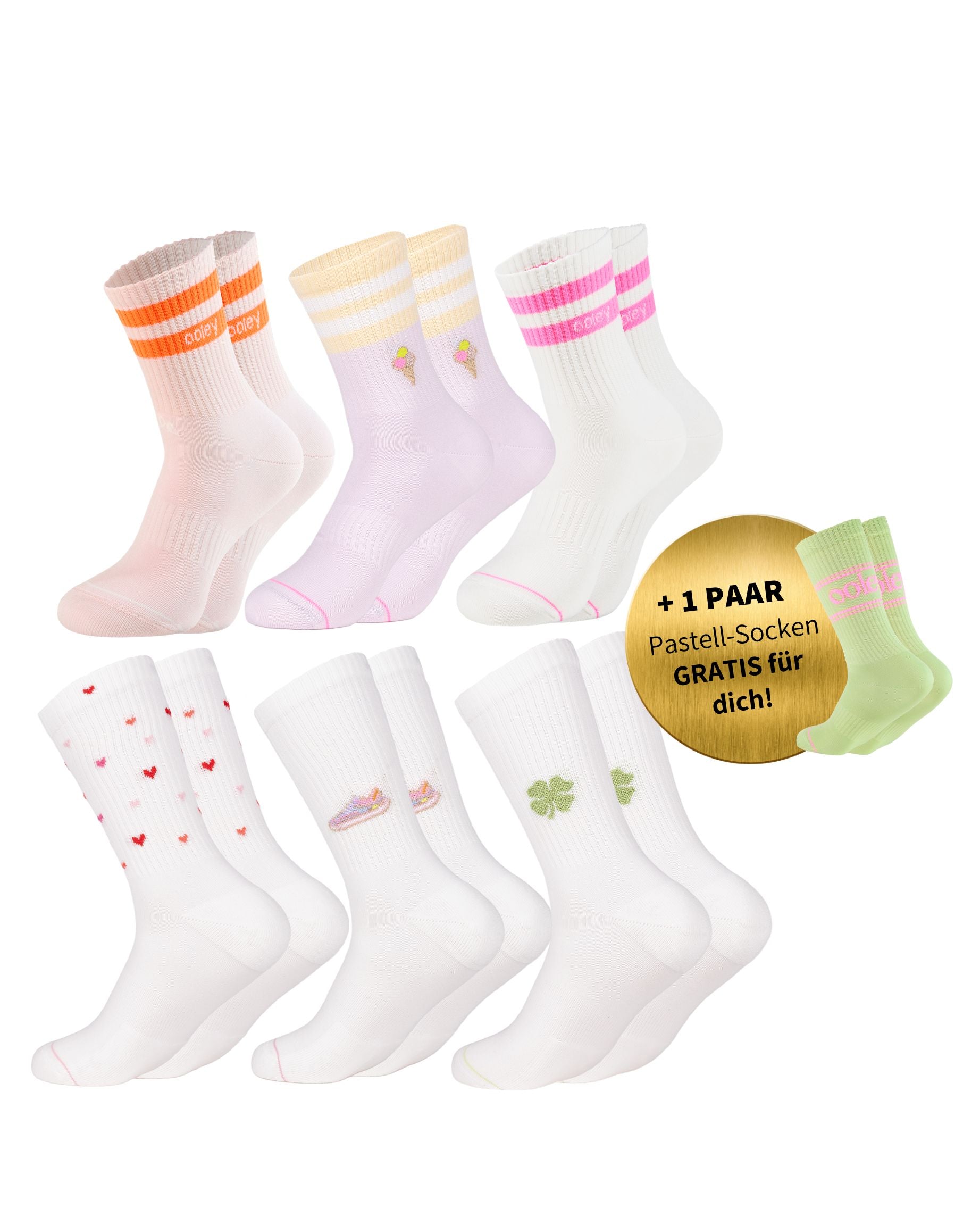 Bestseller Spring Set | ICON & Pastel Mix | 6+1 GRATIS Paar