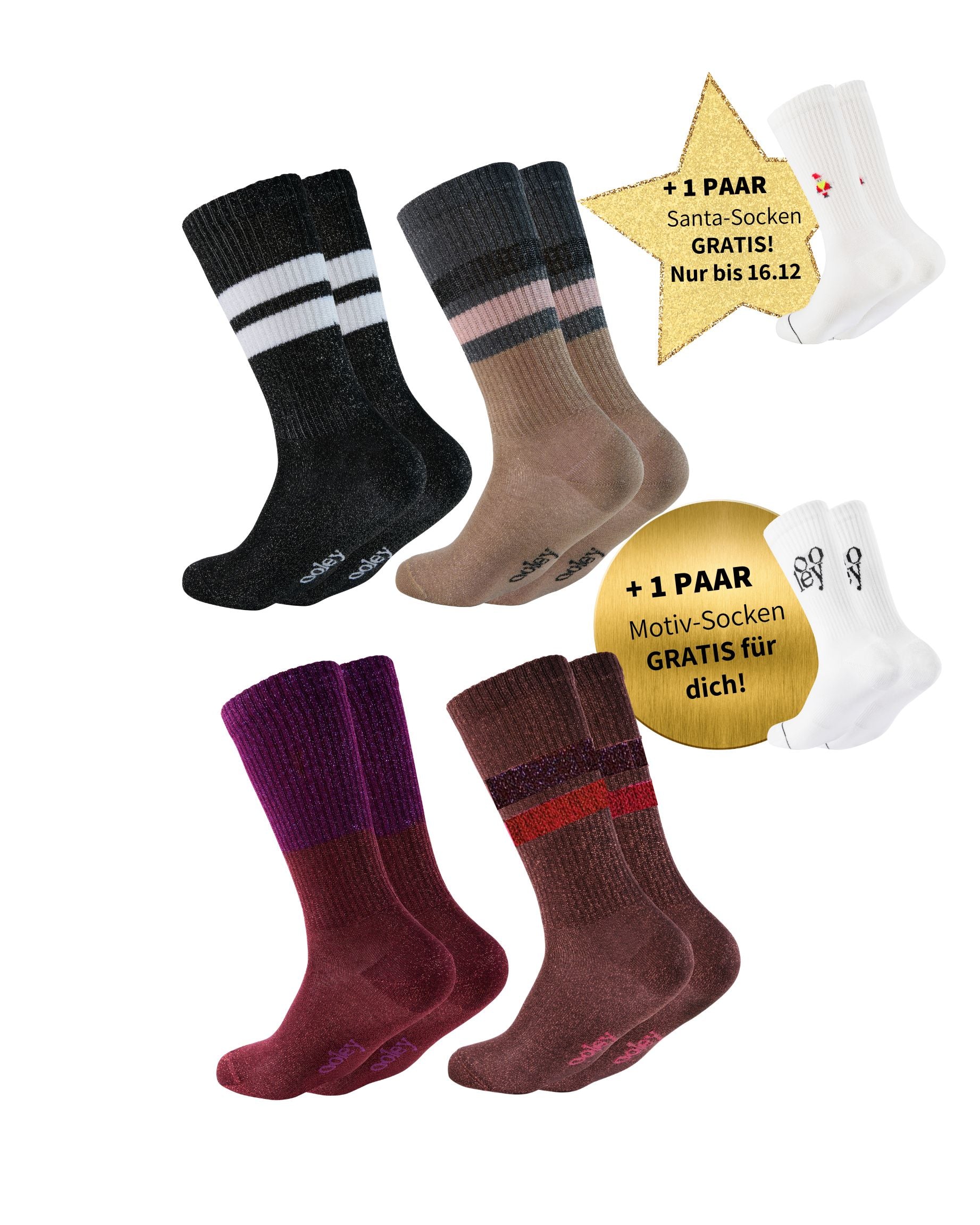 Electra Lungo Set | Glitzer-Favorites | 4+1 GRATIS Paar