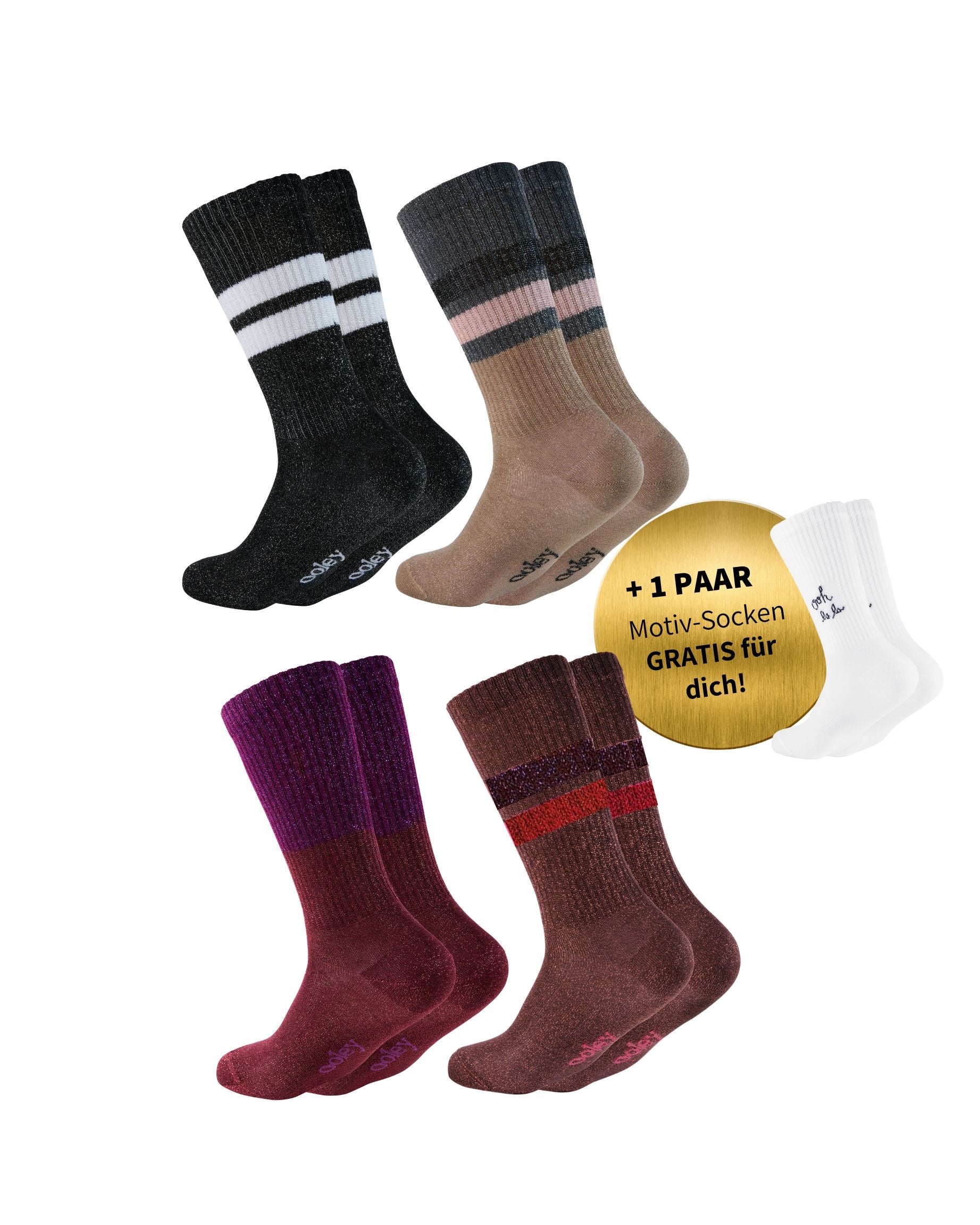 Electra Lungo Set | Glitzer-Favorites | 4+1 GRATIS Paar