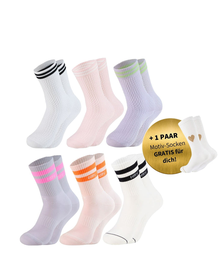 Frühlings Set | Kurzsocken Bestseller | 6+1 GRATIS Paar