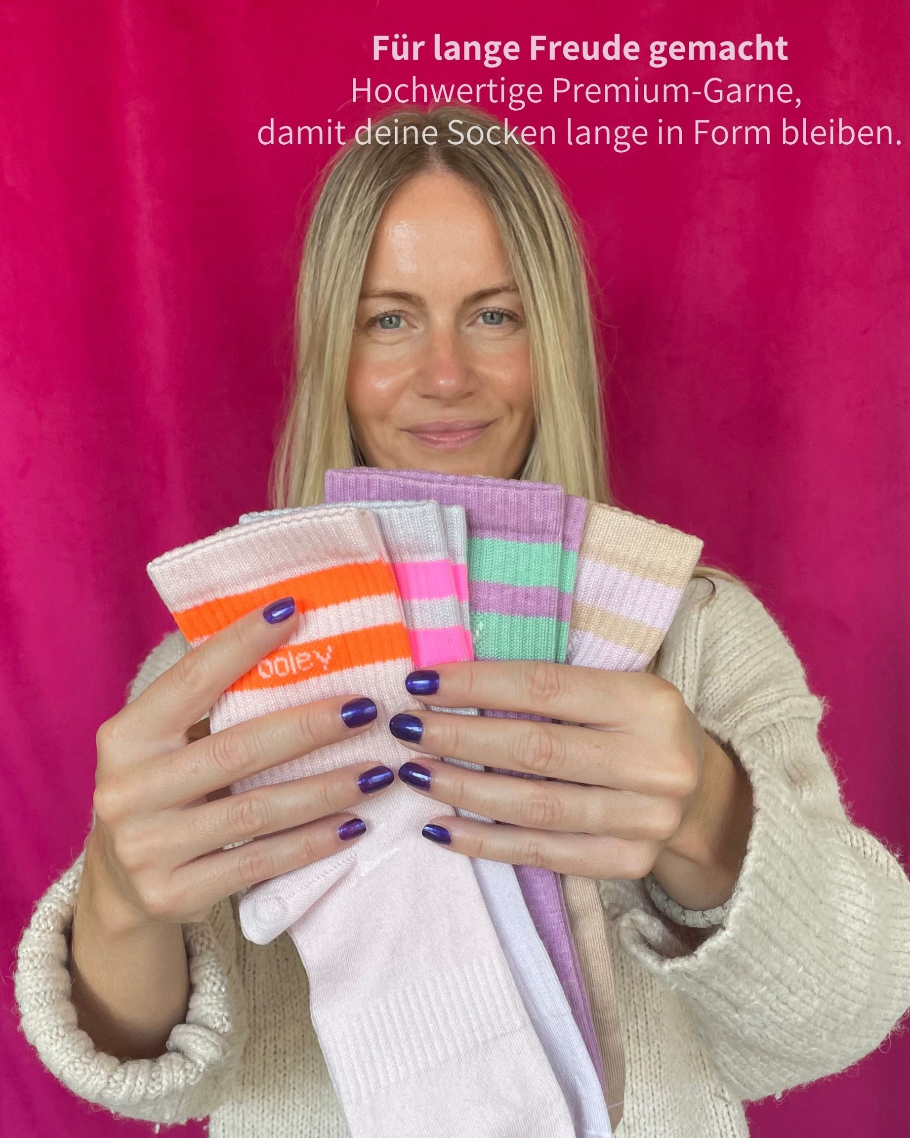 Pastel Late Summer Set | Mittelhoher Schaft | 6+1 GRATIS Paar