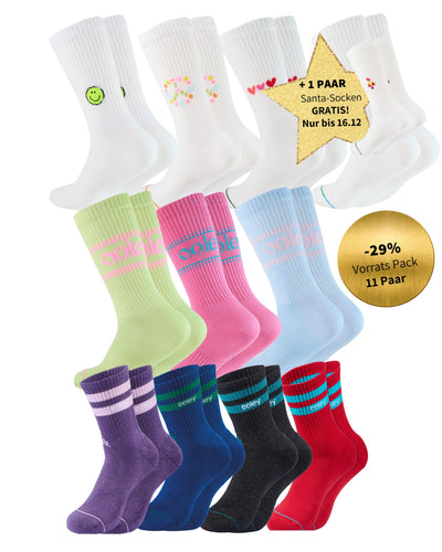 Vorrats Pack - Neue Sockenschublade 11 Paar