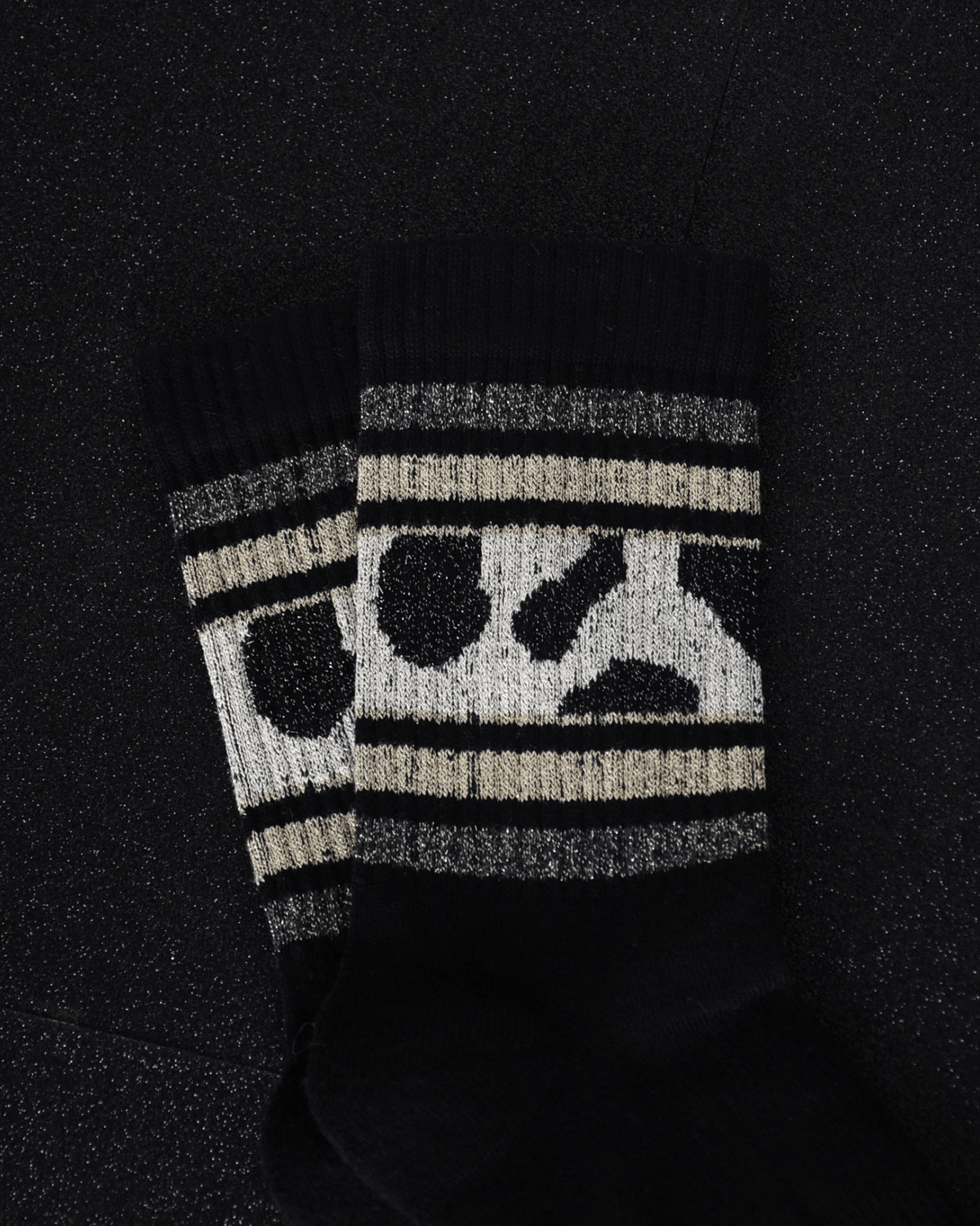 Sporty Glitter Cow - Black