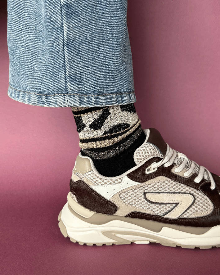 Sporty Glitter Cow - Black