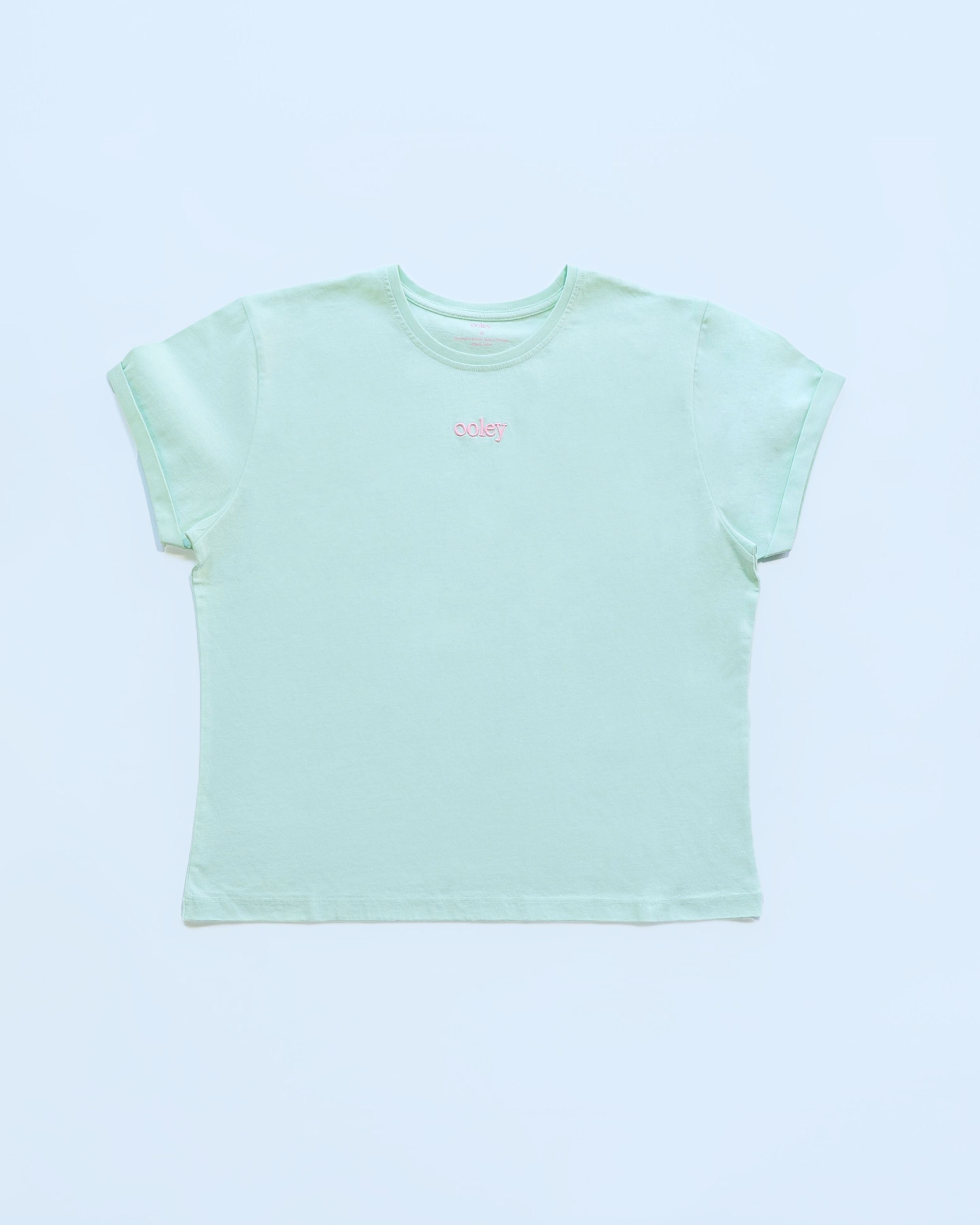 Logo Shirt by ooley (women) - Soft Mint