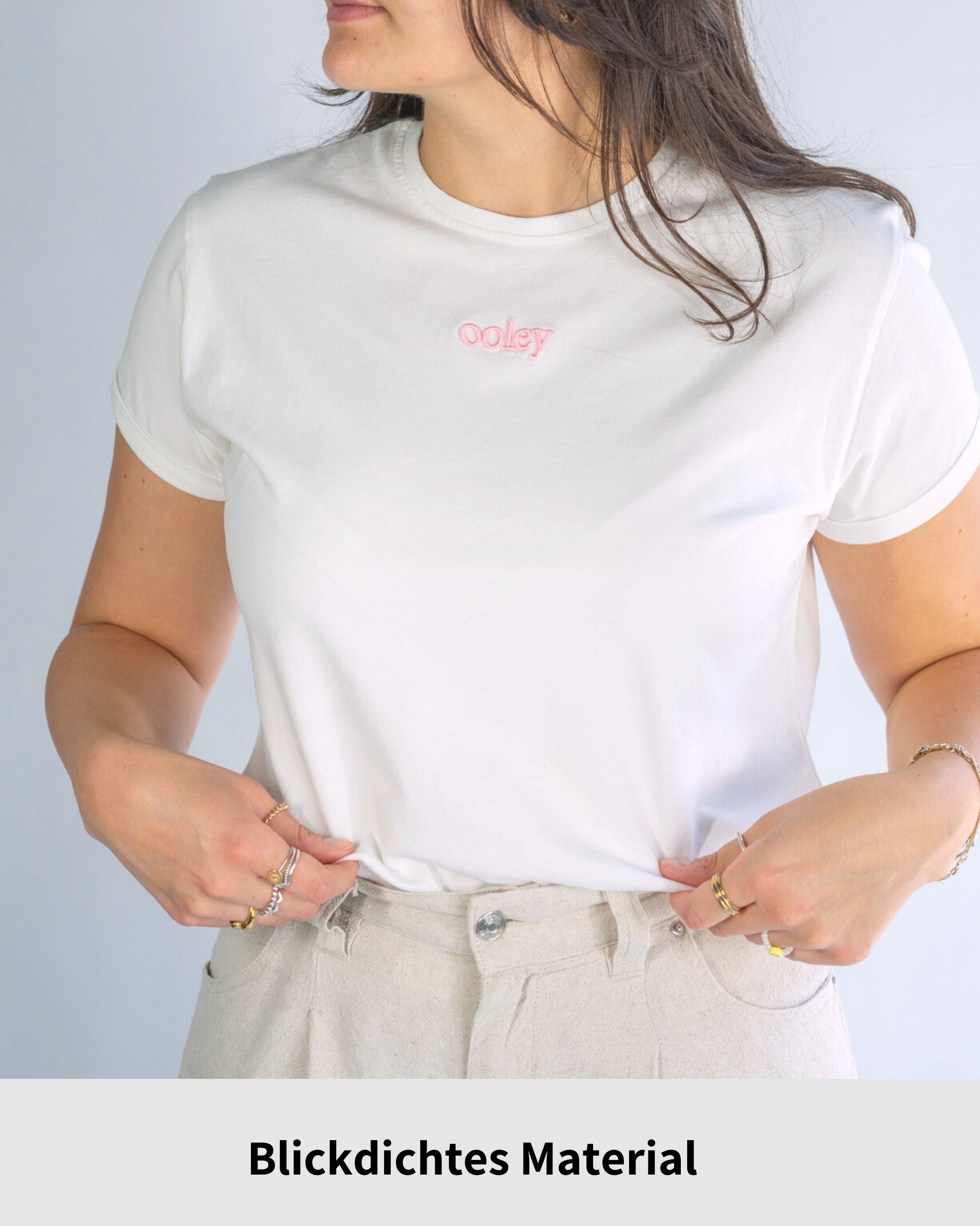 Logo Shirt by ooley (women) - White Lilac