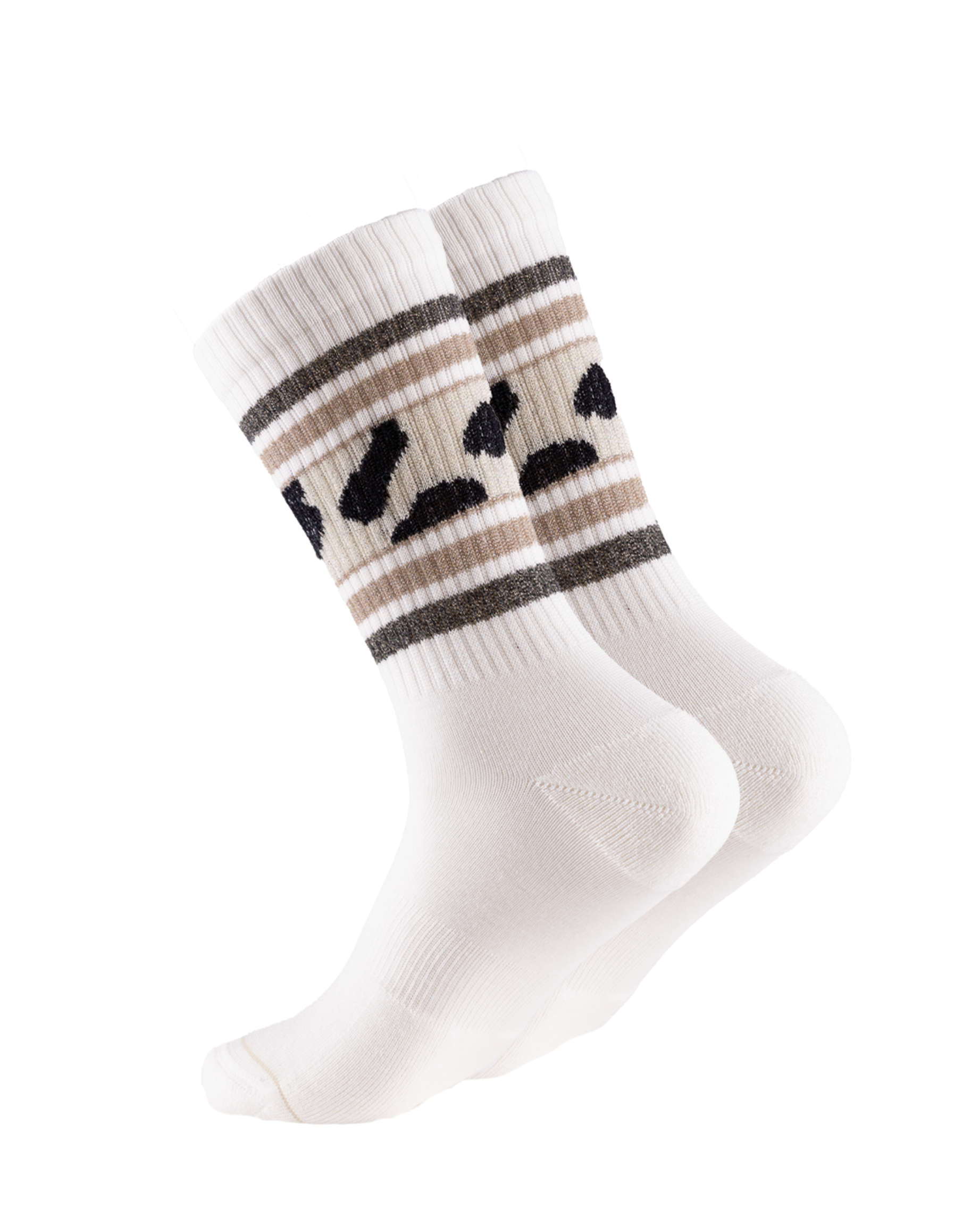 Sporty Glitter - Cow White