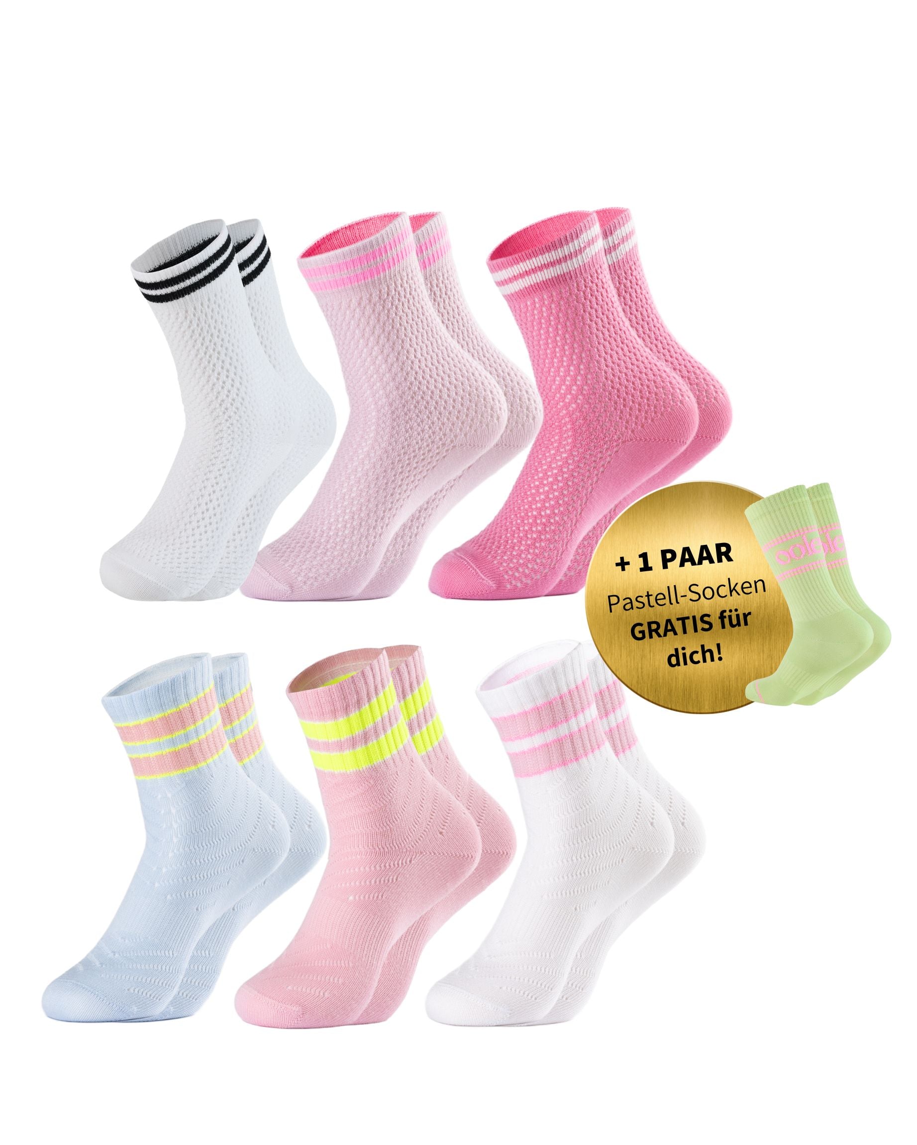 Sommer Set | Kurzsocken Bestseller | 6+1 GRATIS Paar